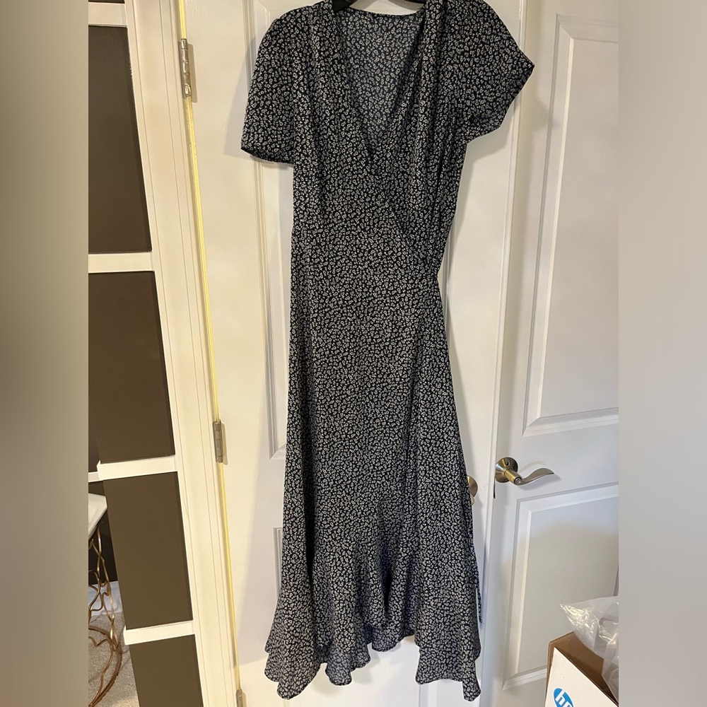 Shein maxi wrap dress